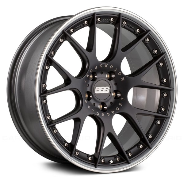 BBS® - CH-R II Satin Black with Polished Stainless Steel Lip