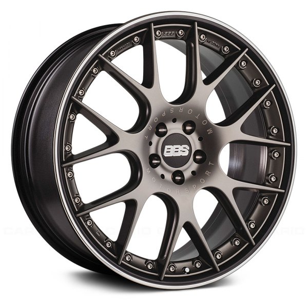 BBS® - CH-R II Satin Platinum with Polished Stainless Steel Lip