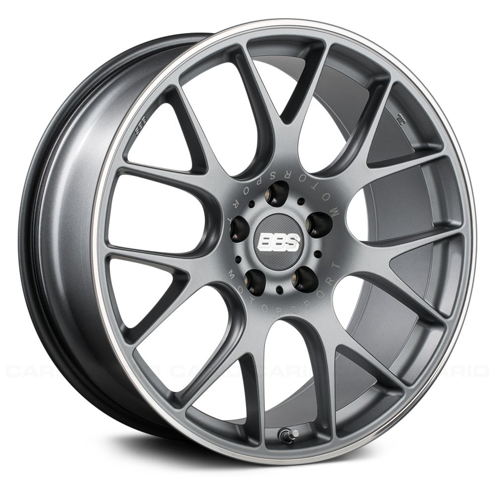 BBS® CHR Wheels - Titanium with Polished Stainless Steel Rim Protector Rims
