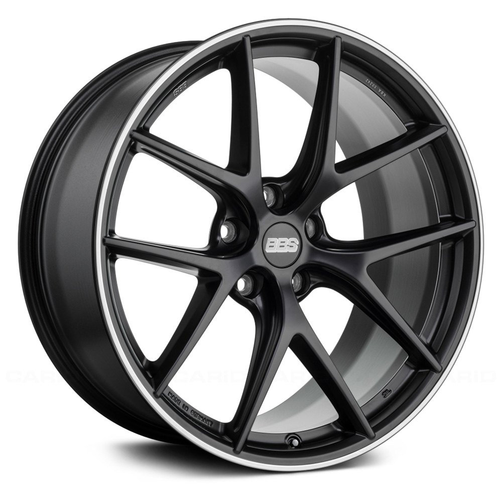 BBS® CI-R Wheels - Satin Black with Polished Stainless Steel