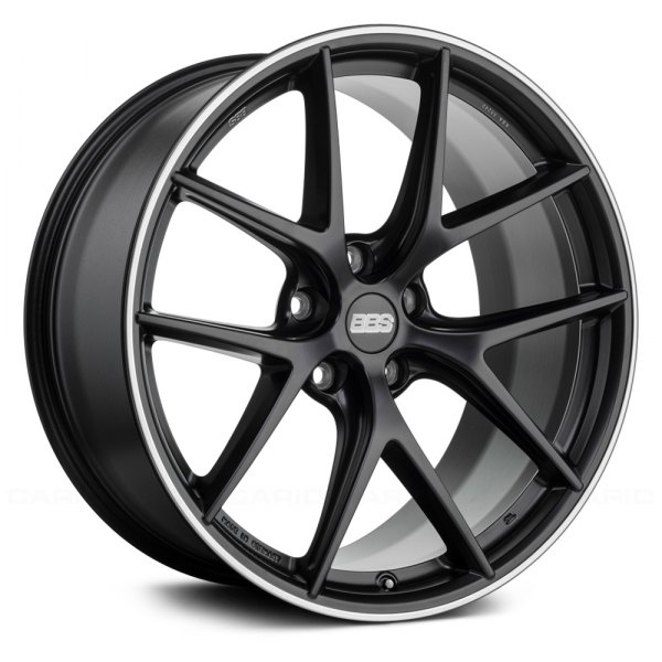 BBS® - CI-R Satin Black with Polished Stainless Steel Lip