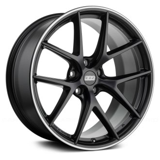 BBS® - CI-R Satin Black with Polished Stainless Steel Lip