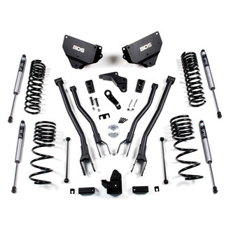 BDS Suspension® - 4" x 2.5" 4-Link Front and Rear Suspension Lift Kit