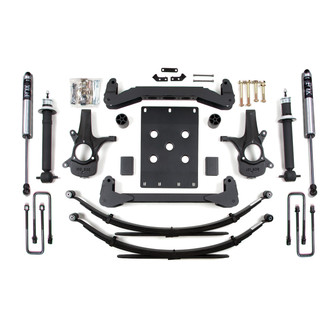 BDS Suspension® - 6" x 5.5" Spring Front and Rear Suspension Lift Kit
