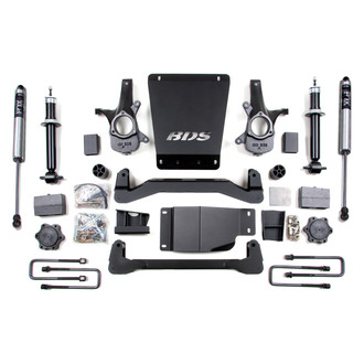 BDS Suspension® - 6" x 5.5" Add-a-Leaf Front and Rear Suspension Lift Kit