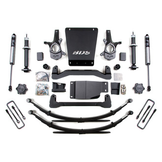 BDS Suspension® - 6" x 5.5" Spring Front and Rear Suspension Lift Kit