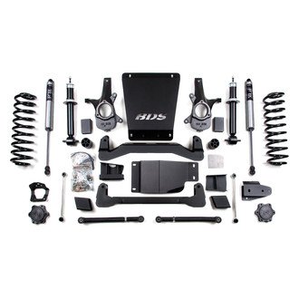 BDS Suspension® - 6" x 5.5" Spring Front and Rear Suspension Lift Kit
