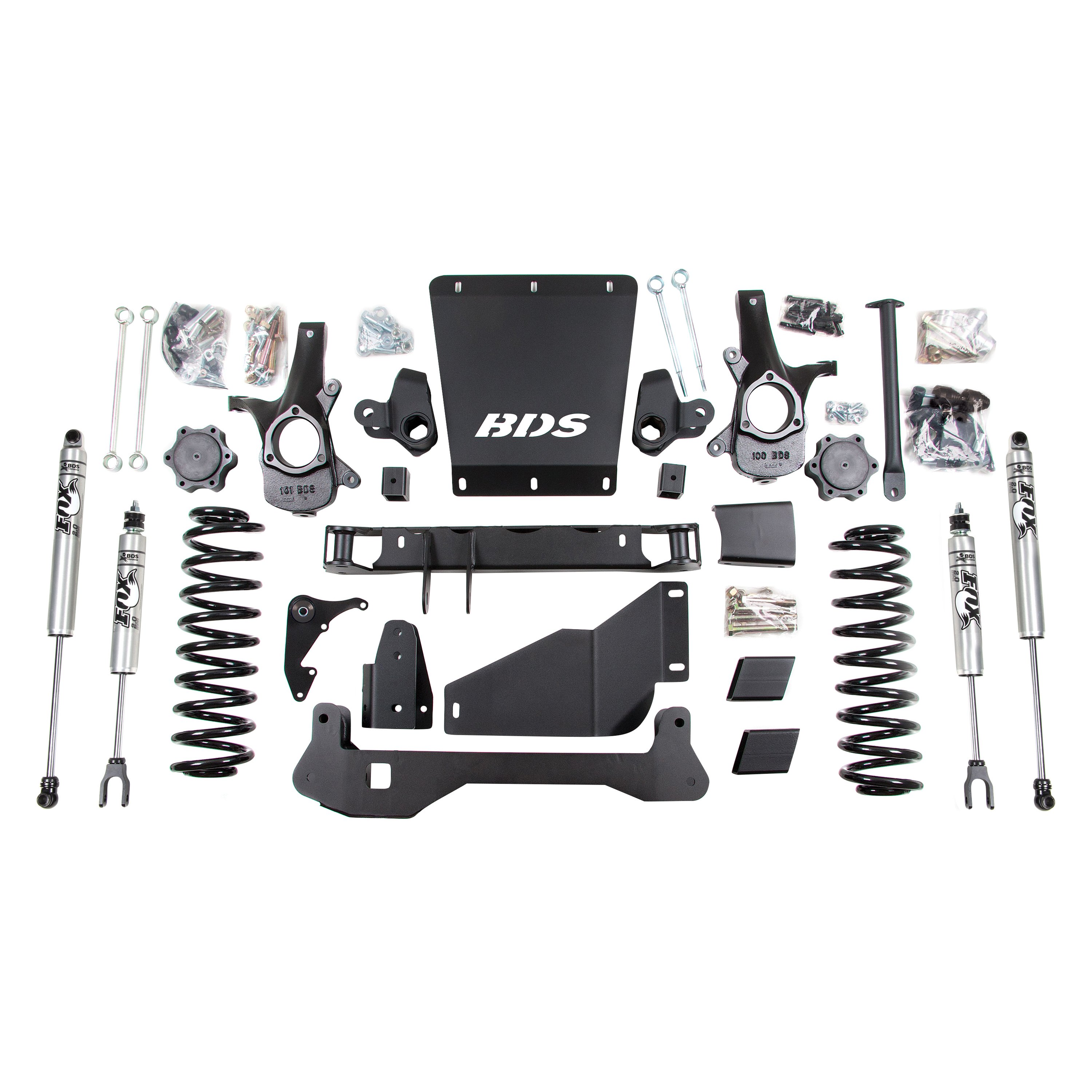 BDS Suspension® 183H 6.5" Standard Front and Rear Suspension Lift Kit