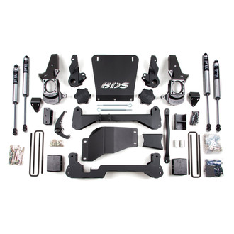 BDS Suspension® - 7" x 5" Block Front and Rear Suspension Lift Kit
