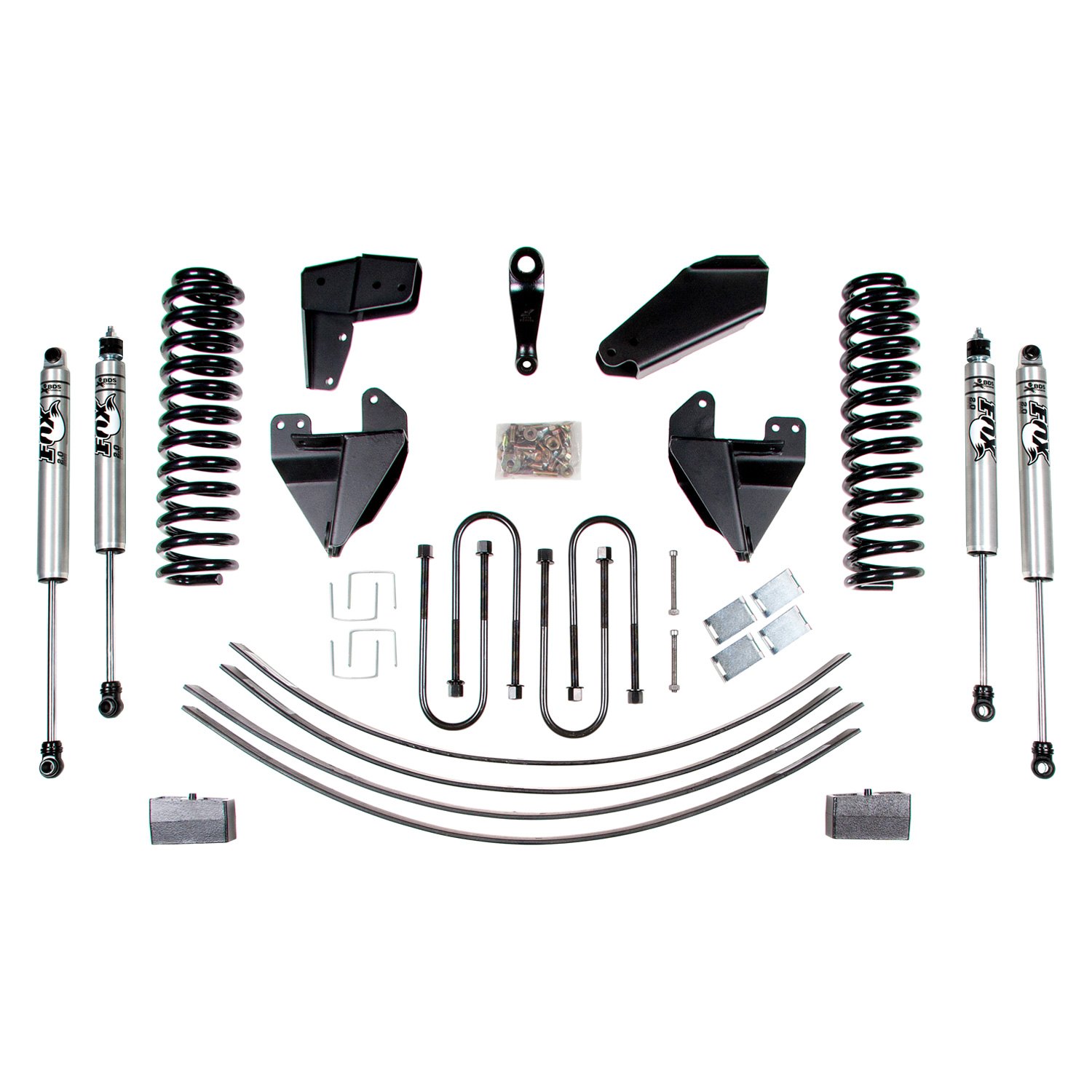 Bds Suspension Ford F Power Steering X Standard Front And Rear Suspension Lift Kit