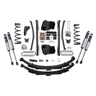 BDS Suspension® - 6" x 4" Long Arm Front and Rear Suspension Lift Kit