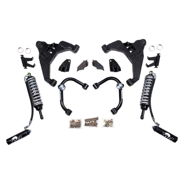BDS Suspension® - Rear Driver and Passenger Side Shock to Coilover Conversion Lift Kit
