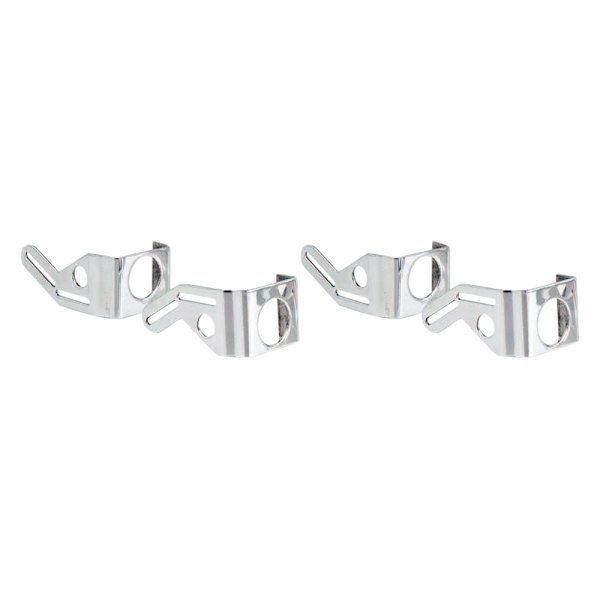 Be Cool® - Polished Aluminum Dual Fan Mounting Brackets