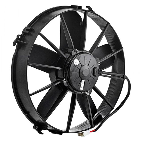 Be Cool® - 12" Qualifier Euro Black High Torque Single Pusher Fan