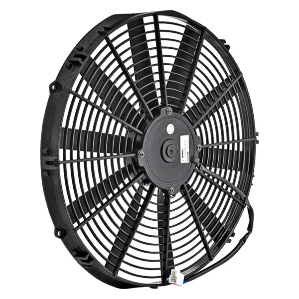 Be Cool® - 16" Qualifier Euro Black Thin Line Single Puller Fan