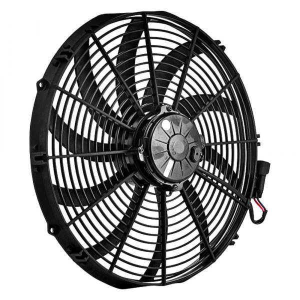 Be Cool® - 16" Qualifier Euro Black Super Duty Single Puller Fan