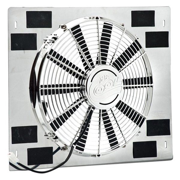 Be Cool® - Show & Go Fan with Stainless Shroud & Billet Cover