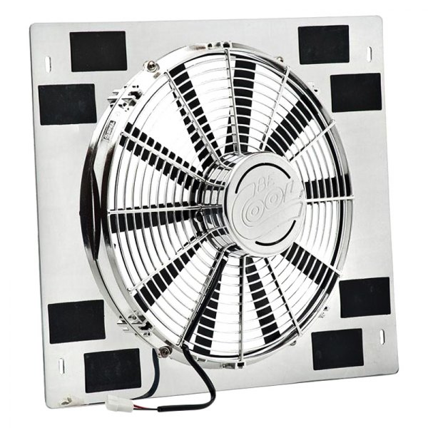 Be Cool® - Show & Go Fan with Stainless Shroud & Billet Cover