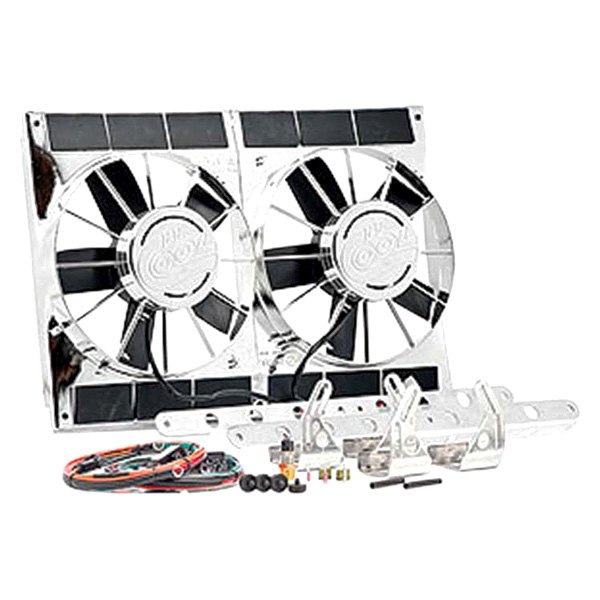 Be Cool® - 11" Chrome Plated High Torque Show & Go Fan Module