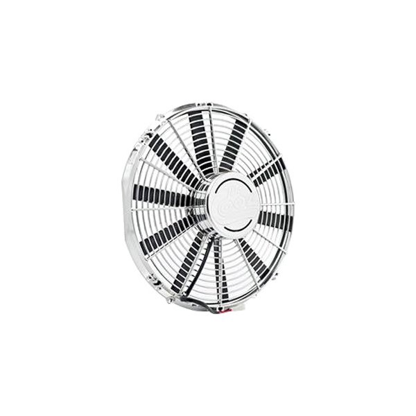 Be Cool® - 16" Show & Go High Torque Single Puller Fan with Billet Cover