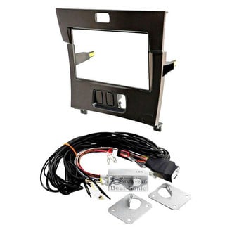 Beat-Sonic® - Double DIN Charcoal Stereo Dash Kit with Interface Adapter