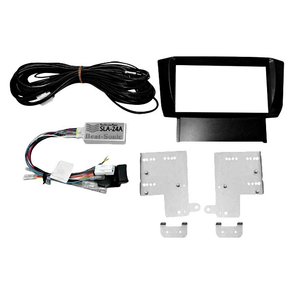 Beat-Sonic® - Double DIN Gray Stereo Dash Kit with Interface Adapter