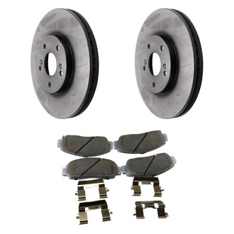 Beck Arnley® - True Plain Front Brake Kit with Ceramic Pads