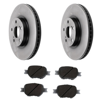 Beck Arnley® - True Plain Front Brake Kit with Ceramic Pads