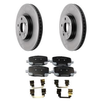 Beck Arnley® - True Plain Front Brake Kit with Ceramic Pads