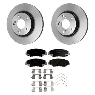 Beck Arnley® - True Plain Front Brake Kit with Ceramic Pads