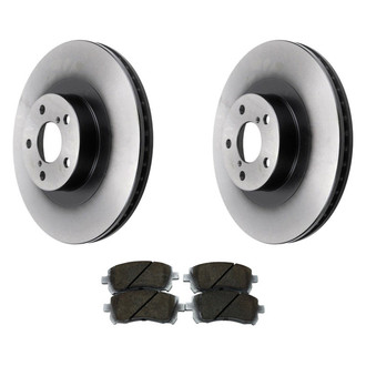 Beck Arnley® - True Plain Front Brake Kit with Ceramic Pads