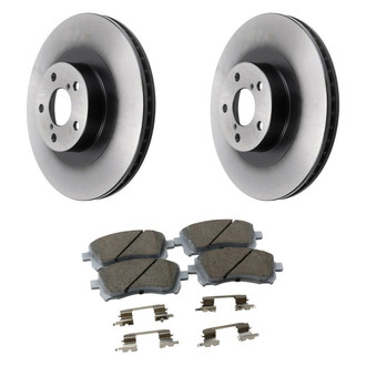 Beck Arnley® - True Plain Front Brake Kit with Ceramic Pads