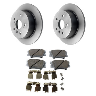 Beck Arnley® - True Plain Rear Brake Kit with Ceramic Pads