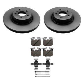 Beck Arnley® - True Plain Front Brake Kit with Semi-Metallic Pads