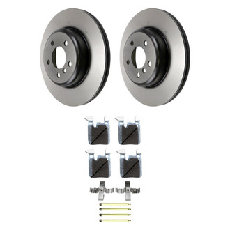 Beck Arnley® - True Plain Rear Brake Kit with Semi-Metallic Pads