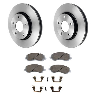 Beck Arnley® - True Plain Front Brake Kit with Ceramic Pads