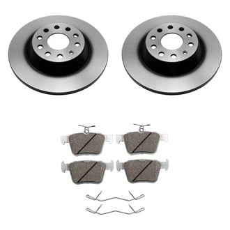 Beck Arnley® - True Plain Rear Brake Kit with Semi-Metallic Pads
