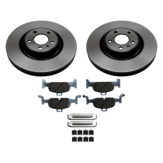 Beck Arnley® - True Plain Front Brake Kit with Semi-Metallic Pads