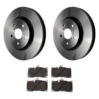 Beck Arnley® - True Plain Front Brake Kit with Ceramic Pads