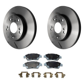 Beck Arnley® - True Plain Front Brake Kit with Ceramic Pads