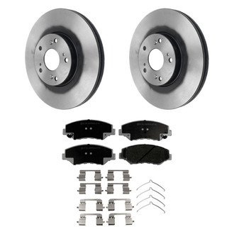 Beck Arnley® - True Plain Front Brake Kit with Ceramic Pads
