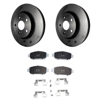 Beck Arnley® - True Plain Front Brake Kit with Ceramic Pads