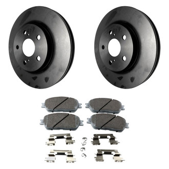 Beck Arnley® - True Plain Front Brake Kit with Ceramic Pads