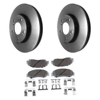Beck Arnley® - True Plain Front Brake Kit with Ceramic Pads