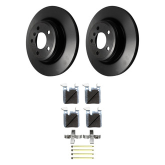 Beck Arnley® - True Plain Rear Brake Kit with Semi-Metallic Pads