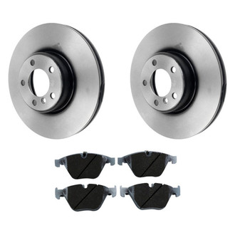 Beck Arnley® - True Plain Front Brake Kit with Semi-Metallic Pads