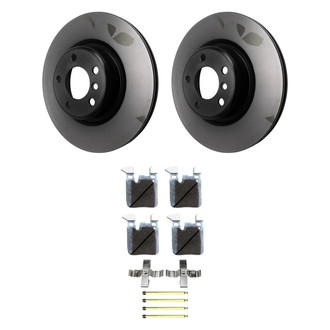 Beck Arnley® - True Plain Rear Brake Kit with Semi-Metallic Pads