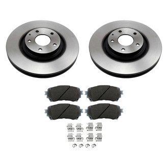 Beck Arnley® - True Plain Front Brake Kit with Semi-Metallic Pads