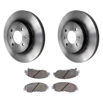 Beck Arnley® - True Plain Front Brake Kit with Ceramic Pads