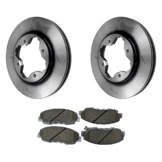 Beck Arnley® - True Plain Front Brake Kit with Ceramic Pads